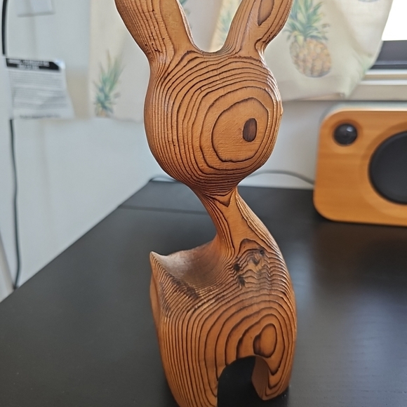 Vintage Tiki Deer Fig MCM Witco Style Lounge Art Decor Danish Modern Accent 9” - Picture 14 of 15